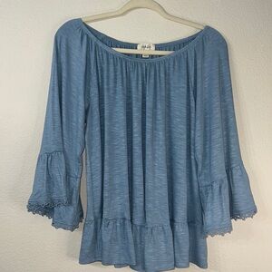 Style&co blue blouse. Size Xl EUC